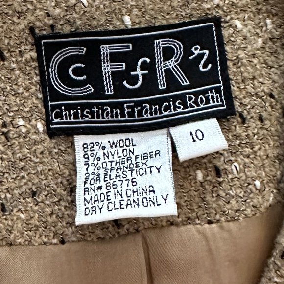 Christian Francis Roth Vintage Cropped Double Breasted Blazer/Jacket - Rare - Picture 5 of 8